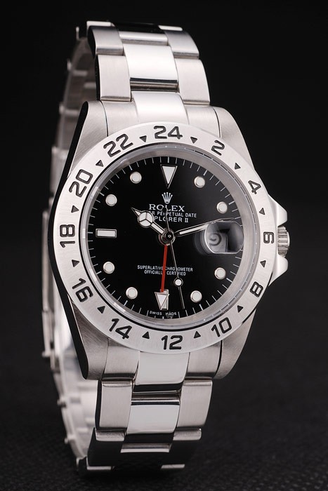 Rolex Explorer Stainless Steel Black Dial Tachymeter